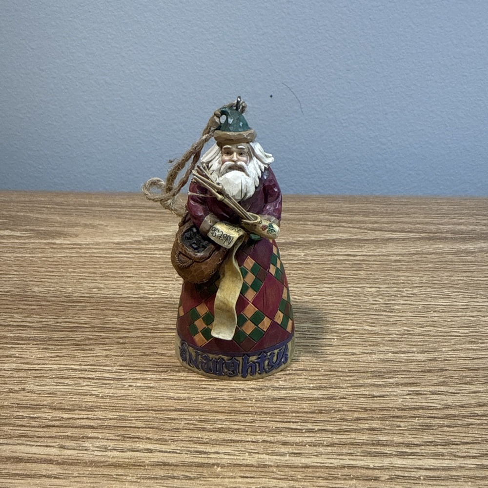 Jim Shore Heartwood Creek He Knows 2006 V4005789 Enesco Naughty‎ Nice